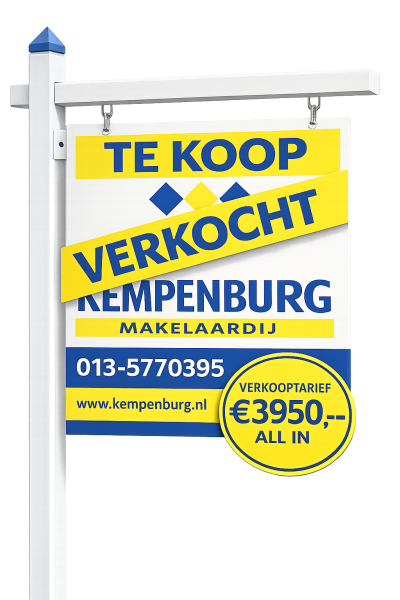 verkocht bord met tarief 3 transparant